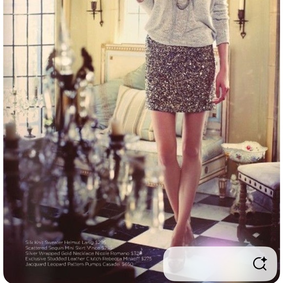 Vince Tops - Vince sequined skirt